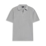 Short Modern Polo Light Grey
