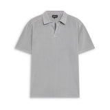 Short Modern Polo Light Grey