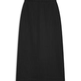 Diplomatic Stripes Skirt Black & Grey
