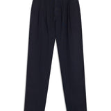 Retro Pleated Pants Navy