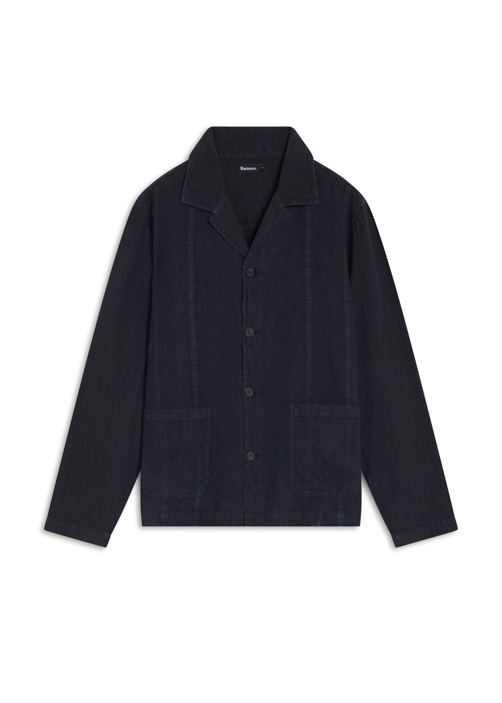 Linen Blazer Guayabera Navy