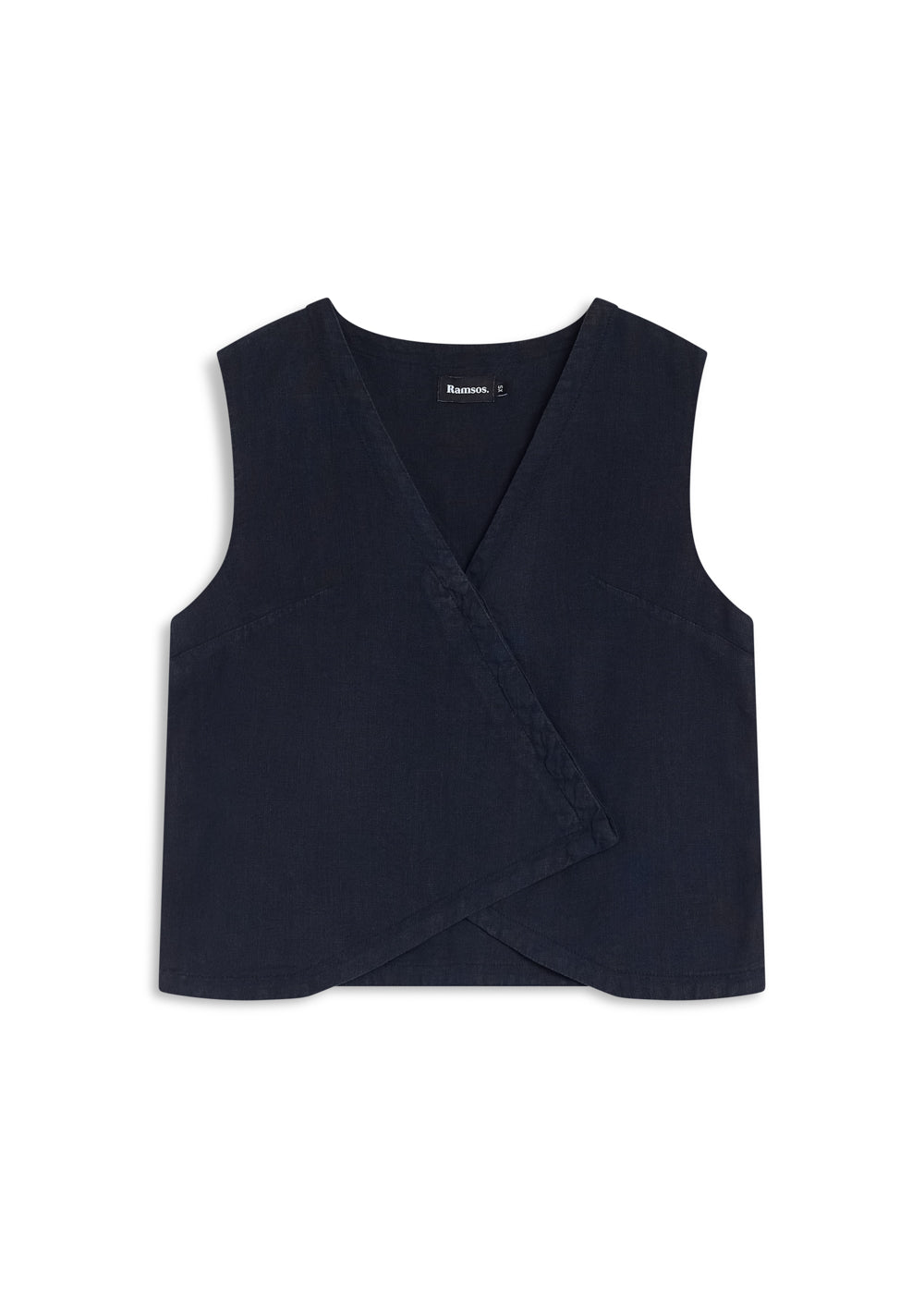 Linen Vest Navy