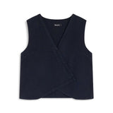 Linen Vest Navy