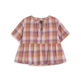 Square Blouse Pink & Orange