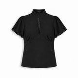 Open Blouse Black
