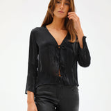 Cool Laces Blouse Black