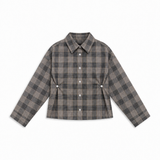 Square Shirt Detail Grey & Yellow