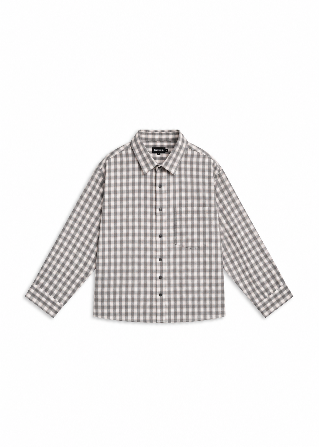 Square Shirt Grey & White