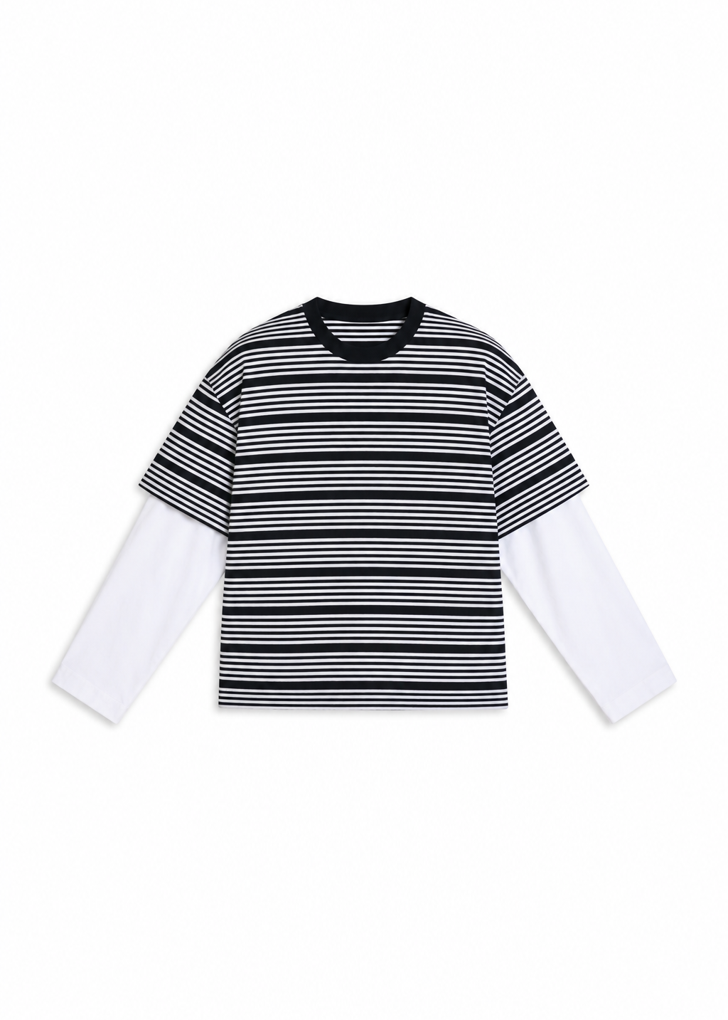 Stripes Contrast Trendy T-Shirt Blue & White