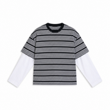 Stripes Contrast Trendy T-Shirt Blue & White