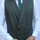 Linen Vest Green