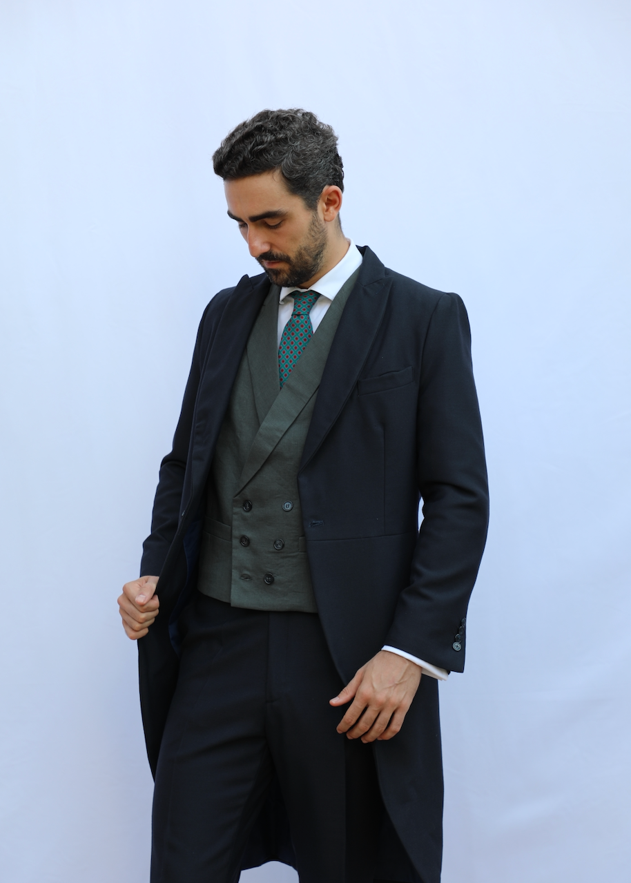 Linen Vest Green
