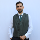 Linen Vest Green
