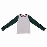 Triple Tone Long T-Shirt Grey