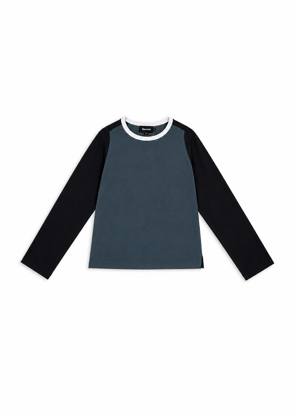 Triple Tone Long T-Shirt Blue