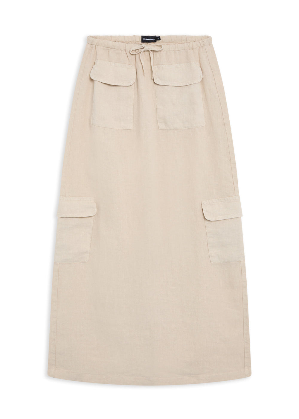 Cool Linen Skirt Beige