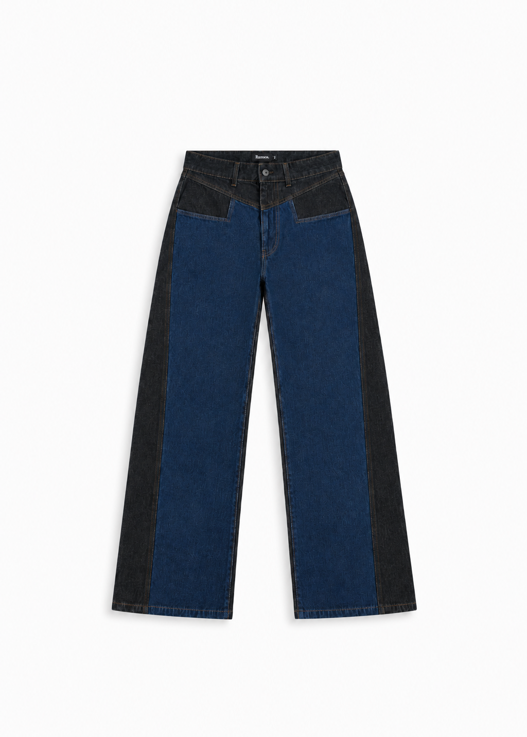 Double Tone Jeans Black & Blue