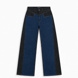 Double Tone Jeans Black & Blue