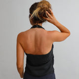 Linen Corset Top Navy