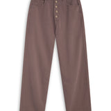 Front Buttons Comfy Pants Taupe