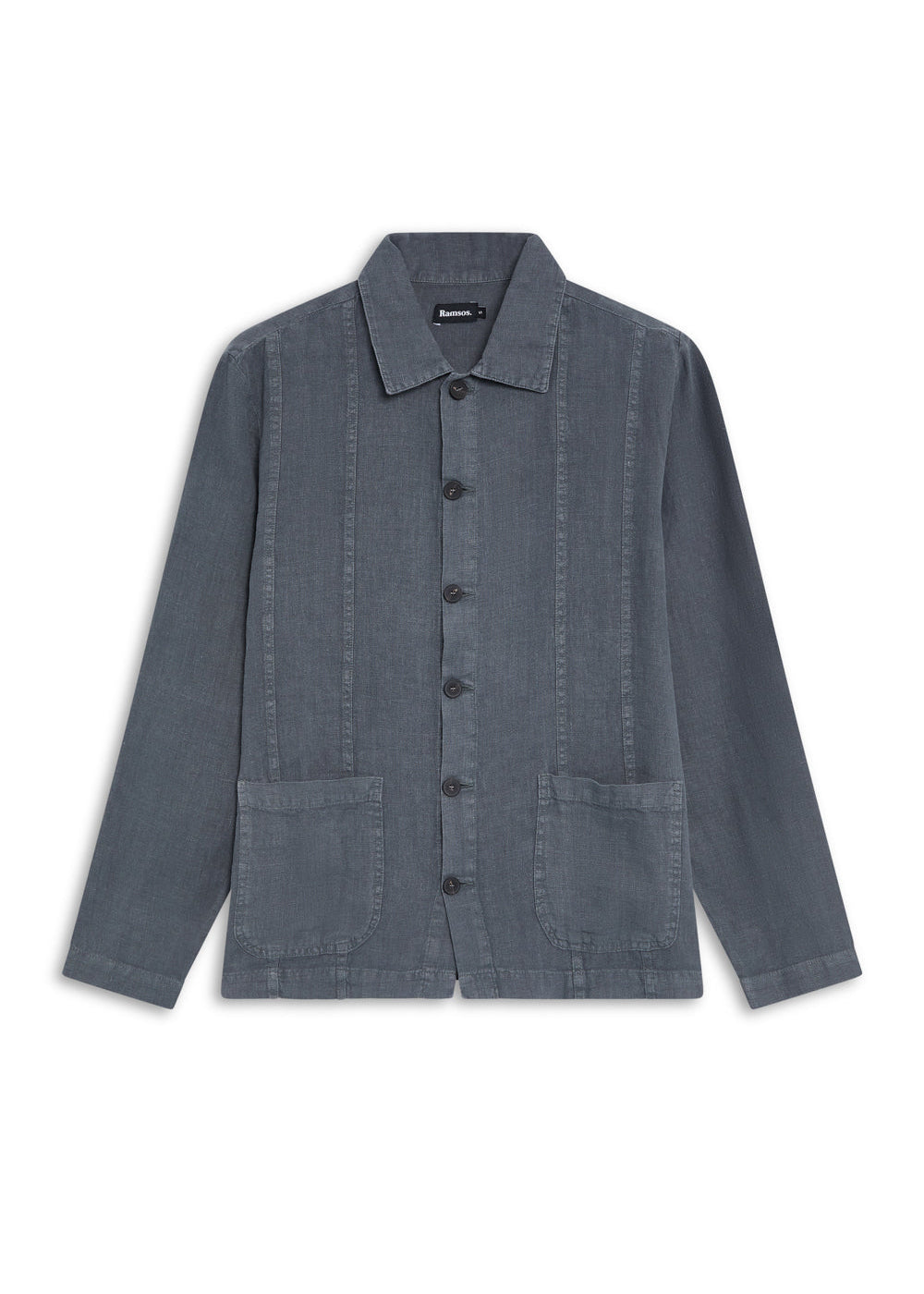 Guayabera Linen Jacket Dark Grey
