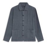 Guayabera Linen Jacket Dark Grey
