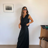 Diplomatic Stripes Skirt Black & Grey