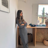 Stripes Dress Black & Grey