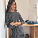 Stripes Dress Black & Grey