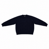 Round Knit Sweater Dark Navy
