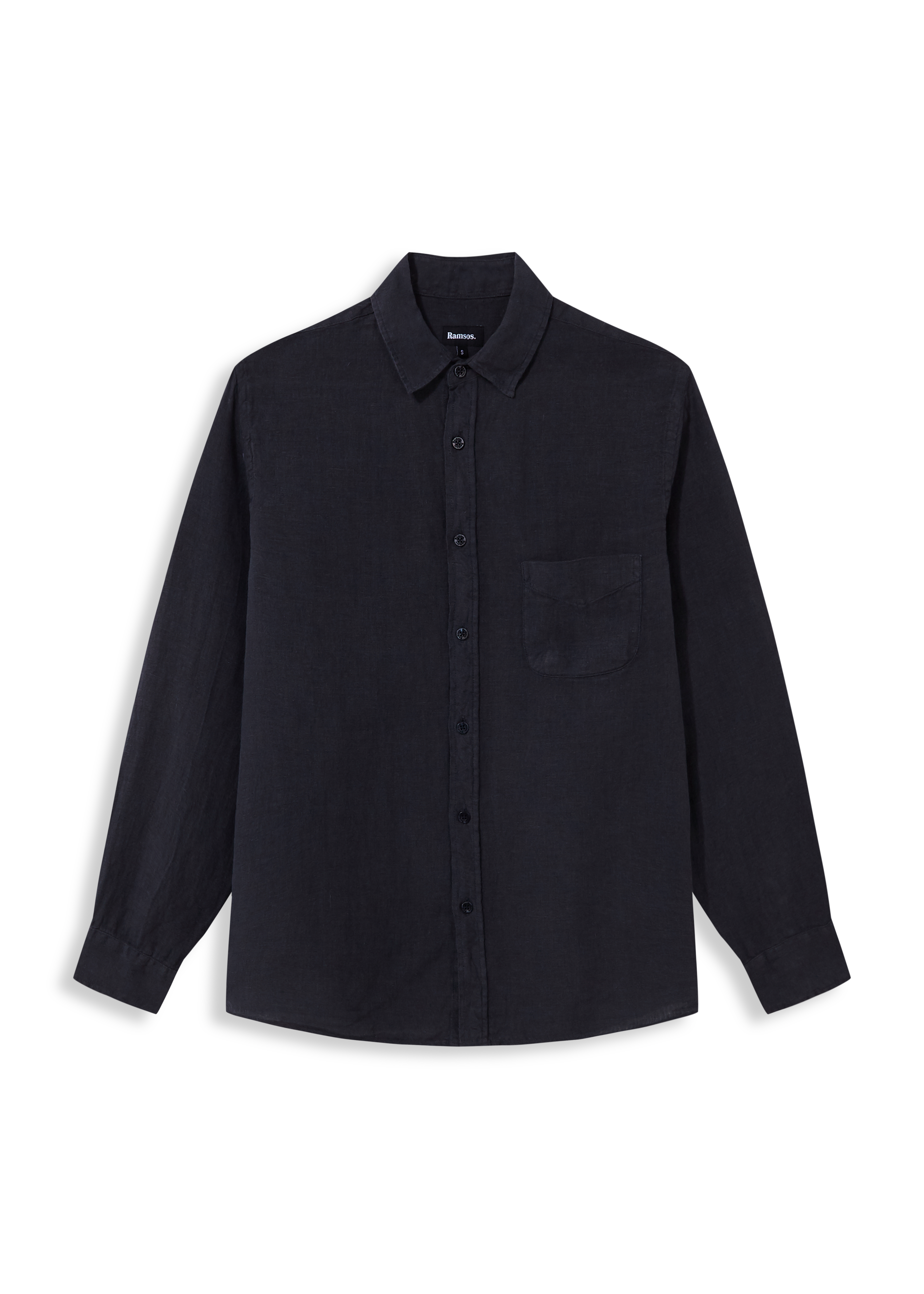 Linen Pocket Shirt Dark Navy