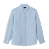 Linen Pocket Shirt Light Blue