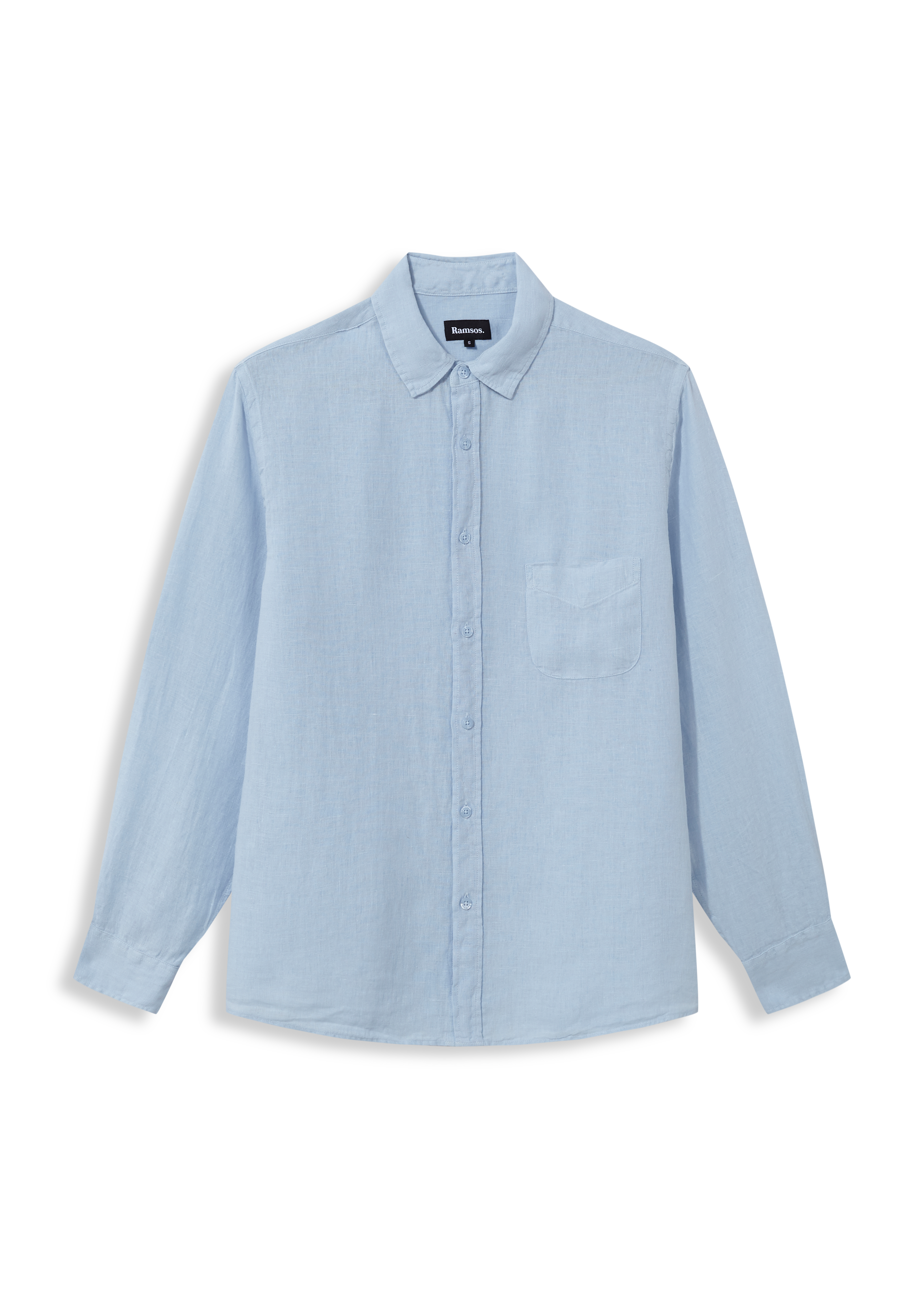 Linen Pocket Shirt Light Blue
