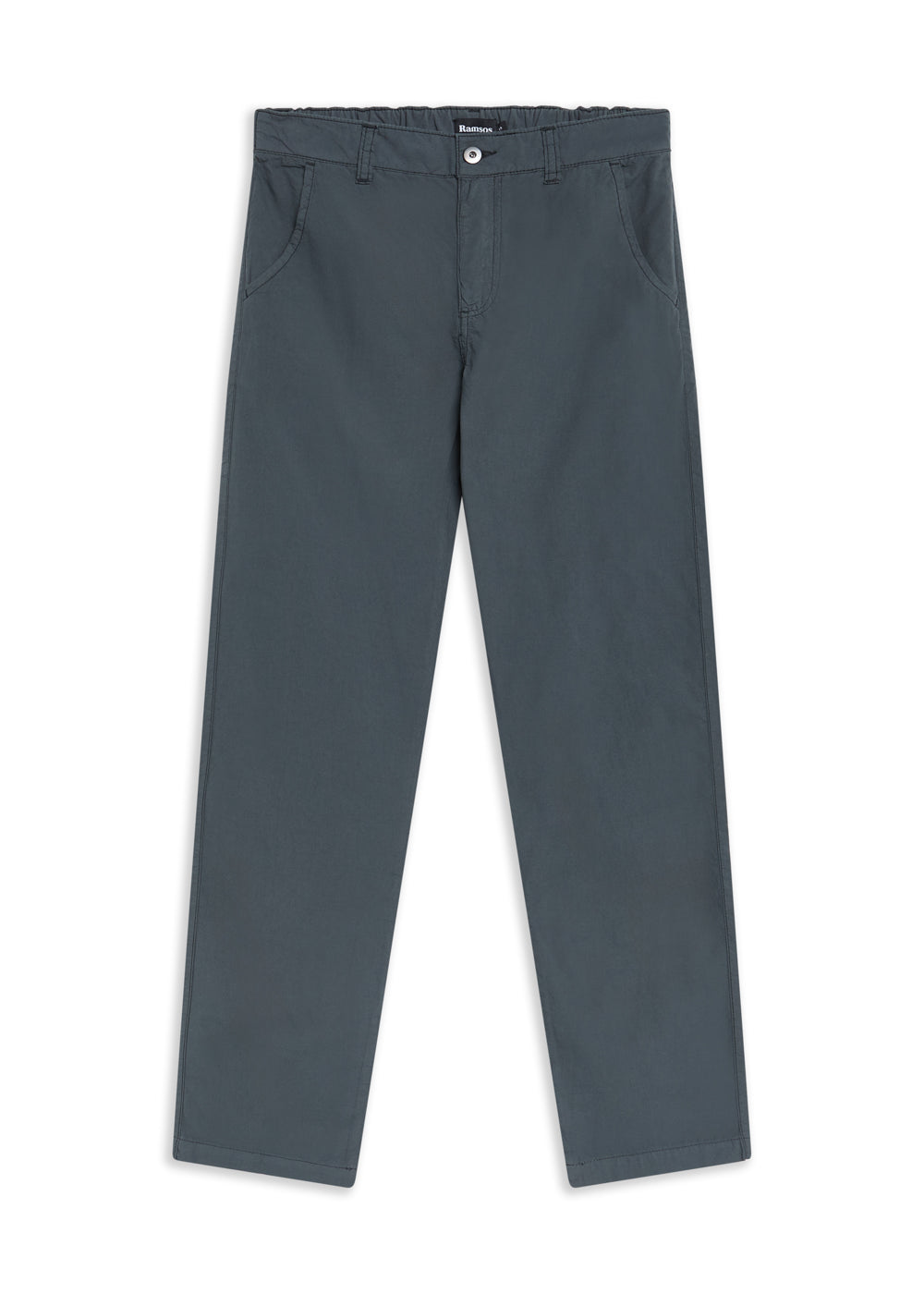 Lightweight Button Comfy Pants Petrol
