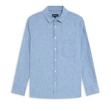 Linen Shirt Denim Stripes