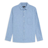 Linen Shirt Denim Stripes