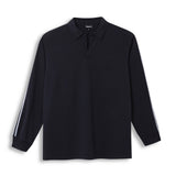 Modern Polo Stripe Detail Navy & White