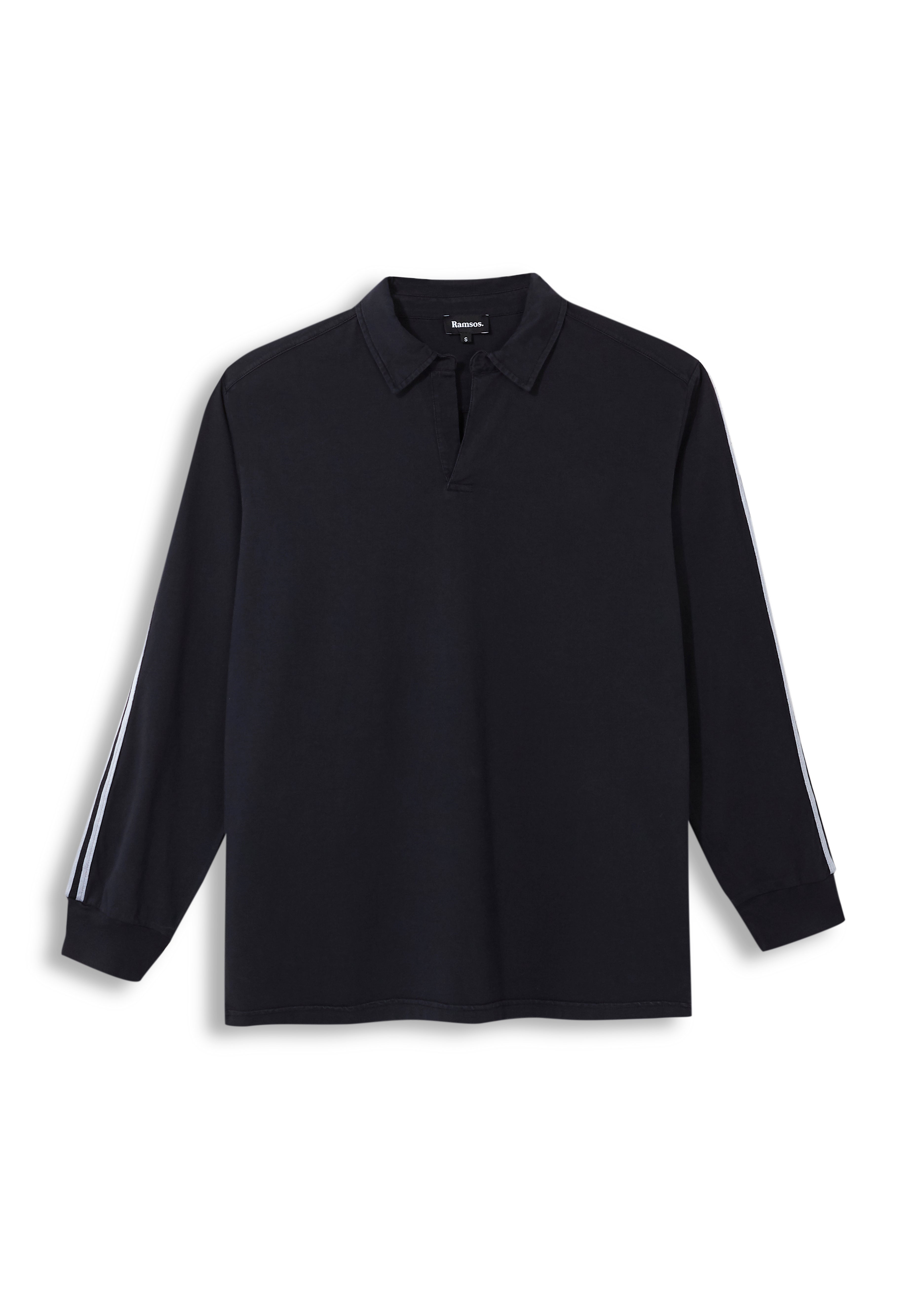 Modern Polo Stripe Detail Navy & White