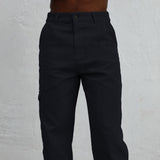 Corduroy Pocket Comfy Pants Navy