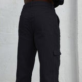 Corduroy Pocket Comfy Pants Navy