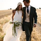 Linen Vest Beige