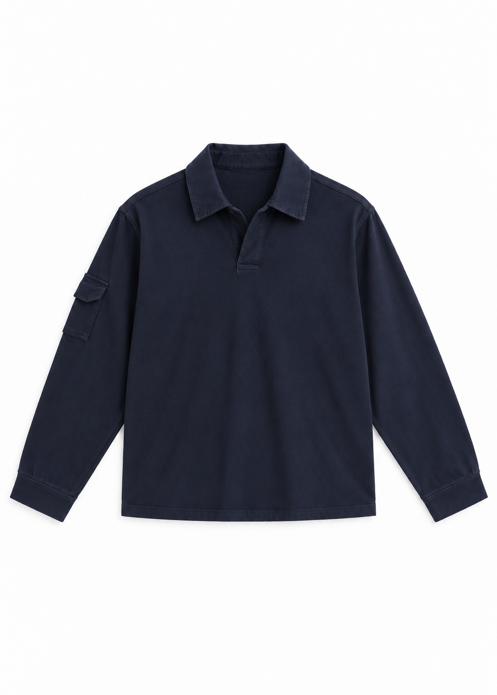 Soft Modern Side Pocket Polo Dark Navy