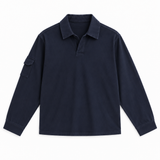 Soft Modern Side Pocket Polo Dark Navy