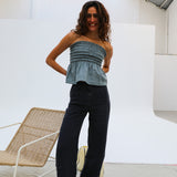 Linen Pants Petrol