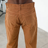 Corduroy Denim Comfy Pants Brown