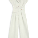 Buttons Romper Natural