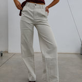 Roll Pants White