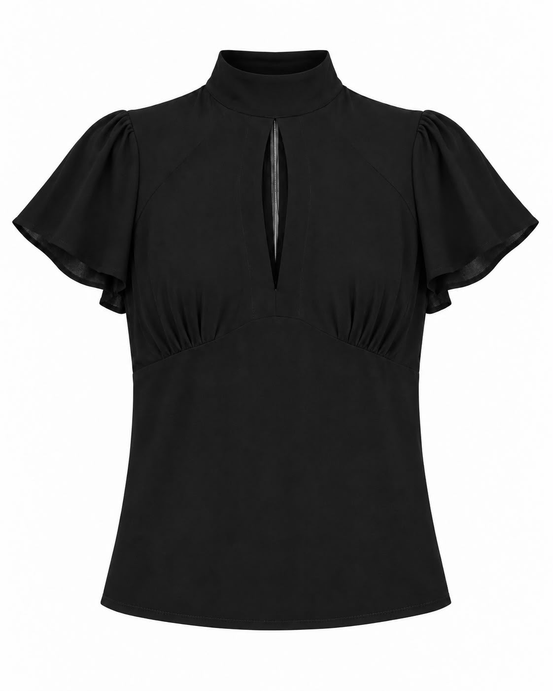Open Blouse Black