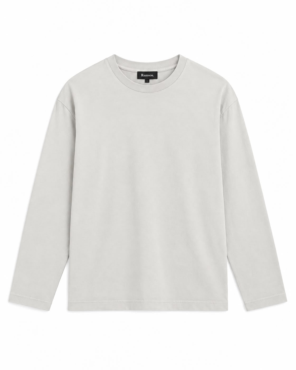 Modern Long Trendy T-Shirt Light Grey