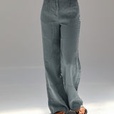 Linen Pants Blue